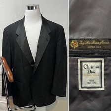Christian Dior Loro Piana Vintage Men  s 48R Tuxedo Jacket Satin Collar