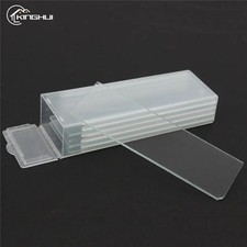 5Pcs 0.04 in Cavity Glass Coverslips, Reusable Concave Microscope Glass Slides