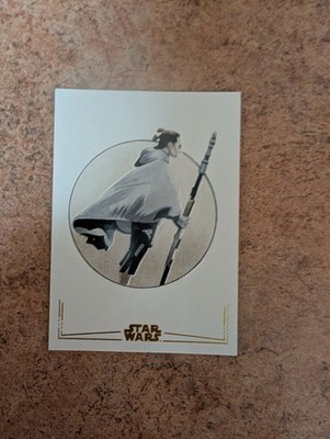 Star Wars Topps Chrome 2025 Gold Foil Sketch Card. Charlie Cody. 1/1