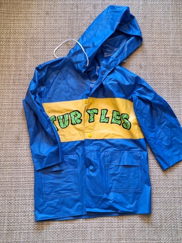 Vintage 1989 Teenage Mutant Ninja Turtles Rain Jacket Coat Youth TMN Size 6 NWOT - Picture 2 of 5
