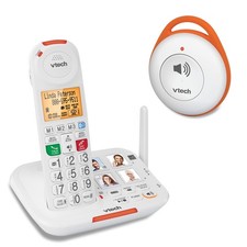 VTech SN5127 Amplified Cordless Senior Phone  SN7022 Wearable SOS Pendant