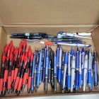 55ct Wholesale Lot Mixed Misprint Pens: Retractable Click Ballpoint Gel