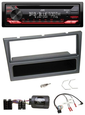 JVC CD DAB USB Bluetooth Lenkrad Autoradio für Opel Corsa C 2000-04 charcoal