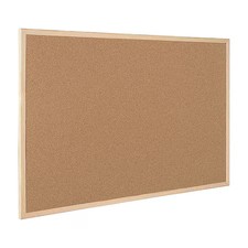 Mastervision Mc070014231 Cork Bulletin Board 35-13/32"W, Frame Color: Oak