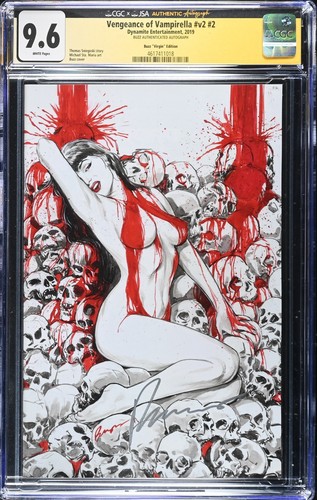 Vengeance Of Vampirella #2 Comic Book 2019 Buzz Virgin Edition  1:10 SIGNED 9.6