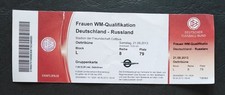 TICKET Frauen WM Qu. 21.9.2013 Deutschland Germany - Russland Russia # 879