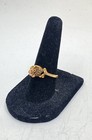 Vintage Black Hills Gold 10K Yellow Gold Leaf Ring Rose Green Leaves Sz 6.5 — photo 3