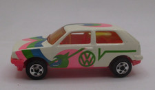 1990s Hot Wheels Vw Golf 106 Rare Vintage Pink White 1989 Pink Bottom Green