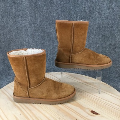 Koolaburra by UGG Boots Womens 7 Classic Short II Shearling Brown Pull On Casual