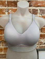 Rhonda Shear Light Grey Molded Cup Bra with Mesh Back Detail New