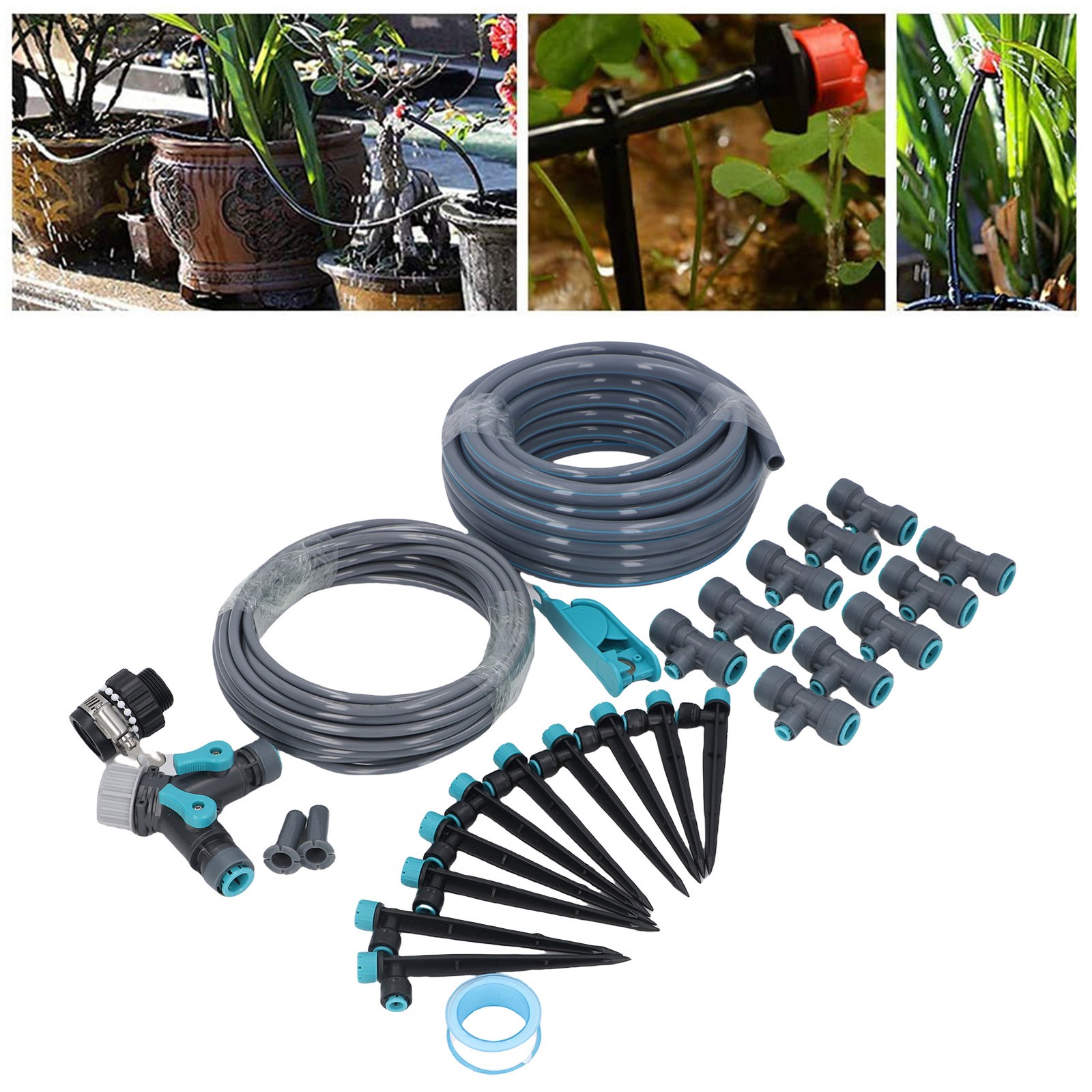 32.8FT Adjustable Precise Drip Irrigation System For Garden Greenhouse Excellent