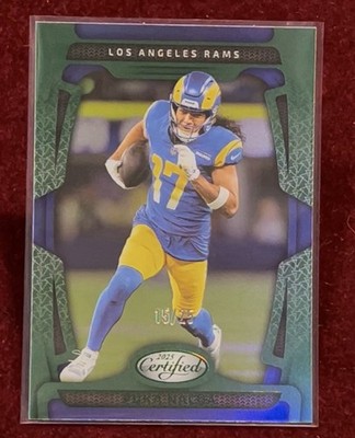 2025 Panini Puka Nacua #59 Mirror Green SP # 15/25 LA Rams (Short Print)