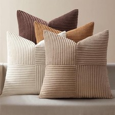 Throw Pillow Covers 18x18 Inch Set of 4 Boho 18" x 18" Pack of 4 Brown
