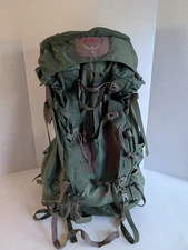 Osprey Argan 70 M Green Hiking Backpack Recurve Aqua Source Airscape Cordura 70L