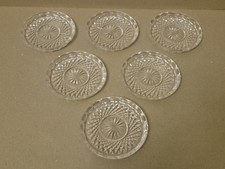 Bleikristall Glas - Untersetzer Teller - 6 St&uuml;ck - mit Schliff - Top