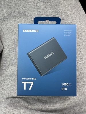 Samsung Portable SSD T7 2TB USB-C External SSD Gray MU-PC2T0T/AM
