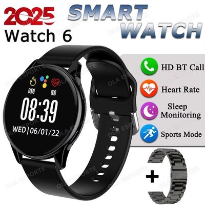 Herren Damen Sport Smartwatch 1,28'' Bildschirm Sprachanruf Smartwatch Herzfrequenz ML15D