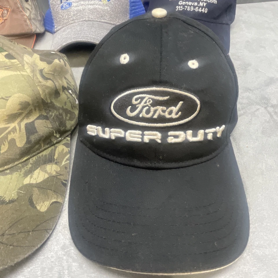 Lote De 7 Sombreros Ford Logo Camiones Power Stroke Diesel Super Duty Camuflaje Amigable Ford Foto 4 de 4