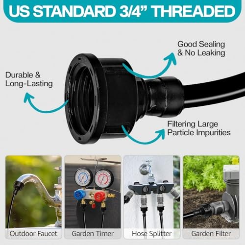 OnBrand Patio Water Misters for Cooling Outdoor Mister for Outside with 100FT