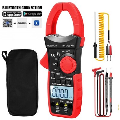 Digital Clamp Multimeter 6000Counts TRMS Clamp-on Ammeter AC DC Volt Amp Ohm NCV