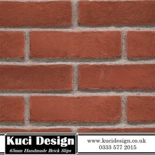 Handmade Red Brick Slip BrickTile BrickCladding WallCladding SAMPLE