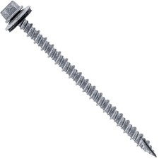  10 Metal ROOFING SCREWS: 250 10 x 3" Galvanized Hex Head Sheet Metal Roof ...