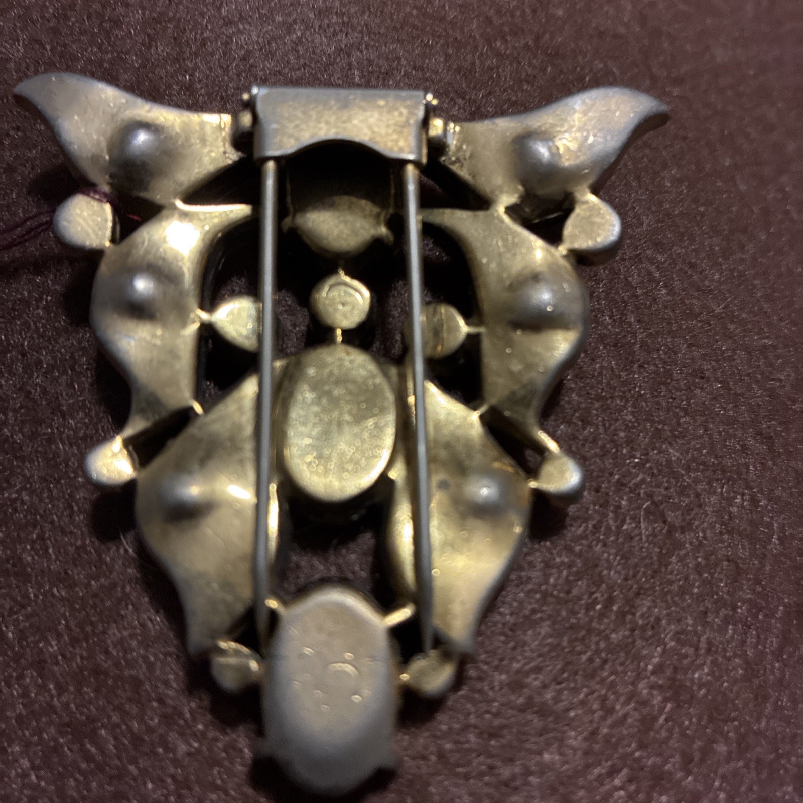 Vintage Eisenberb Original Ruby Red Rhinestone Br… - image 5