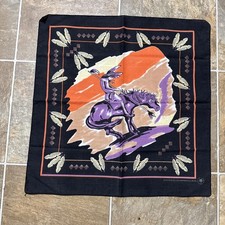 2 Vnt Bandana Native American Horse Southwestern Aztec Tribal USA Hav-A-Hank NOS