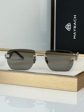 Maybach Style Rimless Sunglasses - Model: THE ARNTMII - Size: 56-19-140