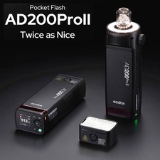 Image of Godox AD200Pro II Auto TTL HSS 1/8000S Outdoor Led Pocket Flash Light Speedlite*