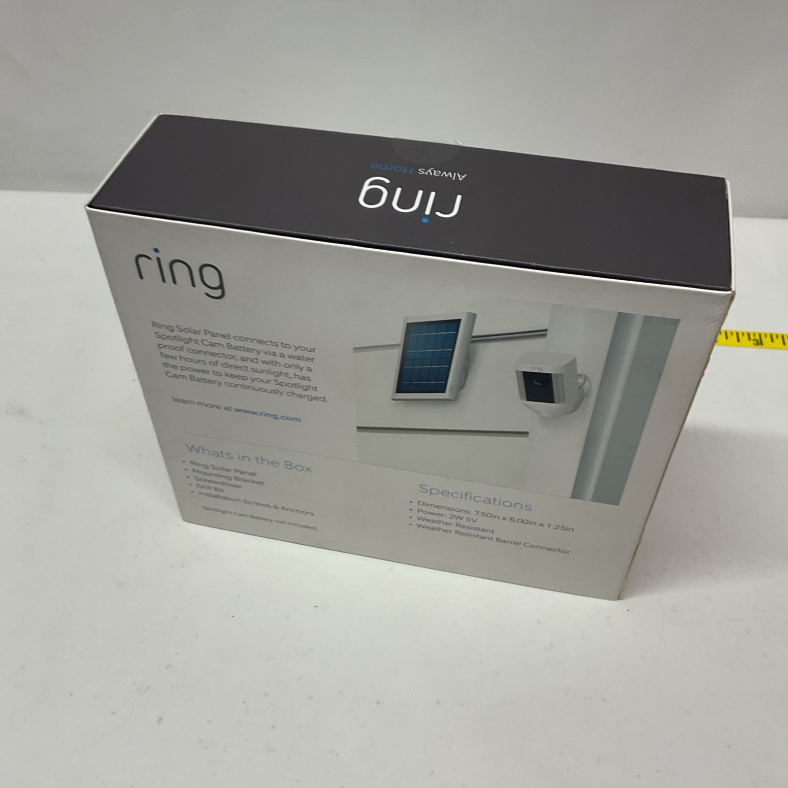 Ring 8ASPS7-WEN0 Solar Panel for Spotlight Cam Battery - Thumbnail 4