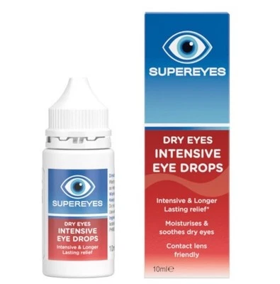SUPEREYES Intensive Moisturising Eye Drops Lubricates & Long Lasting Relief for dry eyes
