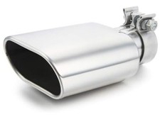 Square Exhaust Tip 3" Inlet, Coating Rectangle Exhaust Tailpipe Tip 3" x 5.5"