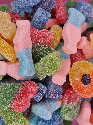 Verschiedene Sprudel Mix - Tangy Jelly & Sour Candy Auswahl | Pick n Mix Süßigkeiten