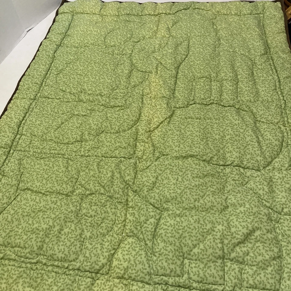 Just Born Baby Quilt Safari Animals Patchwork Baby Blanket 39”x31” - Image 4 of 4