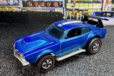 Hot Wheels Redline 1970 Mighty Maverick Blue VG Condition HK Version