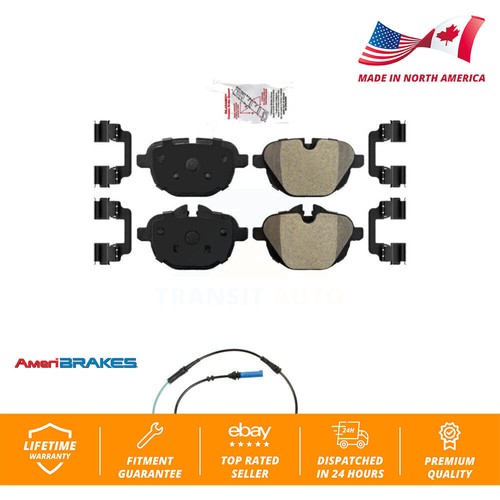 Rear Ceramic Disc Brake Pads And Wear Sensors Kit For BMW 530i xDrive KNW-100962 - Picture 1 of 11