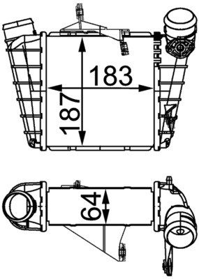 MAHLE CI 298 000S Ladeluftkühler für SEAT,SKODA,VW