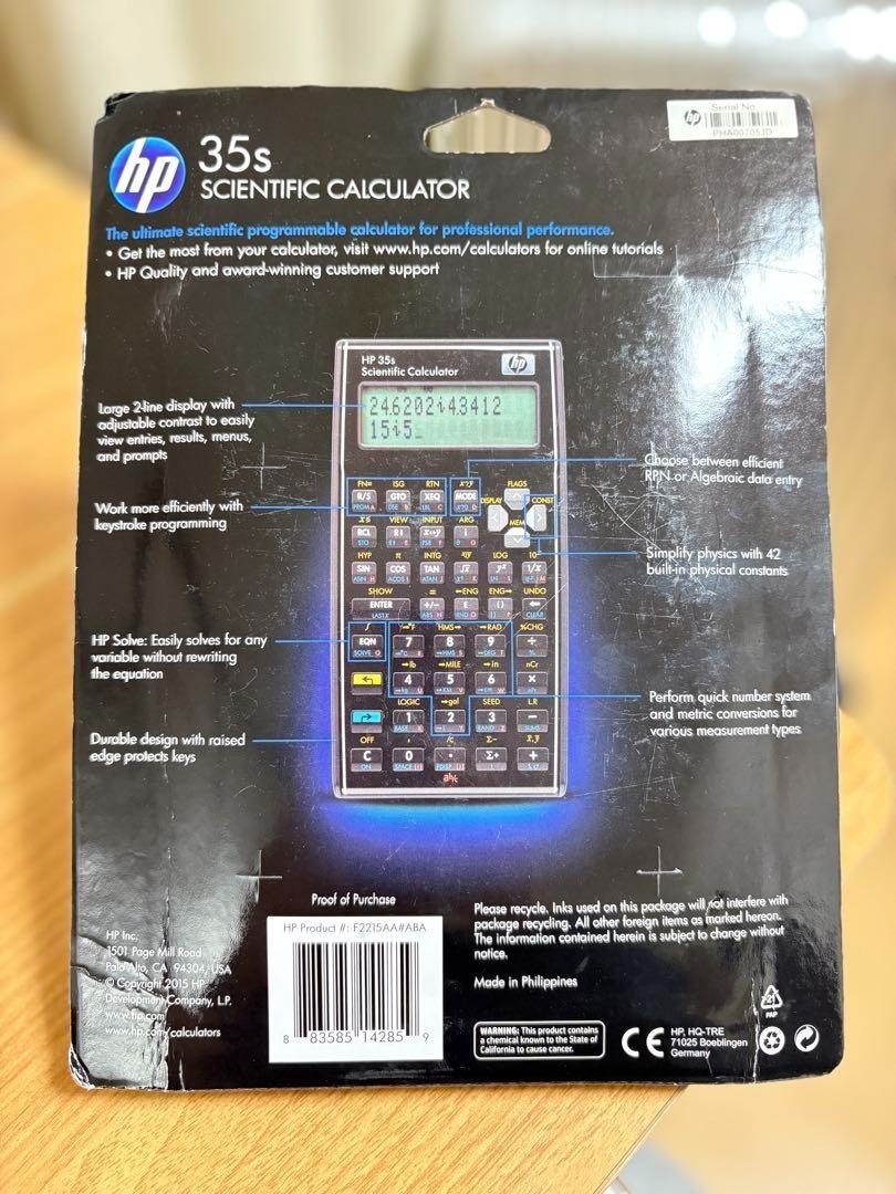 HP 35s Scientific Calculator for sale online | eBay