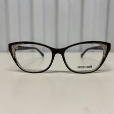 Roberto Cavalli Capannori 5033 055 Brown Cat Eye Eyeglasses Frames 54-15-140