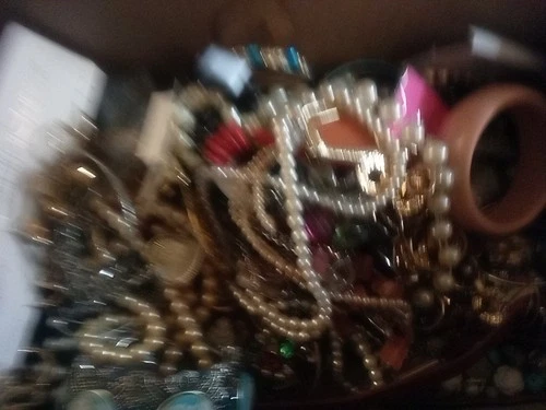 Vintage to Modern costume jewelry grab-bag lot #5, 8.15 pounds