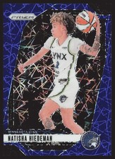 2024 Panini Prizm WNBA #18 Natisha Hiedeman Blue Velocity Prizms