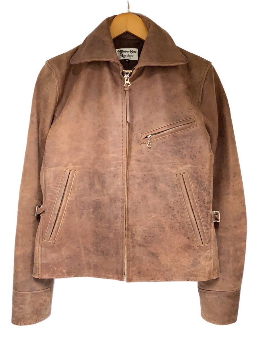 Red Moon Number One Leather/Leather Jacket Blouson/38/Leather/Brw 3110
