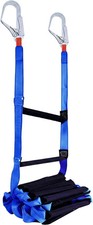 16ft Blue Multipurpose Fire Escape Ladders with Fastening Attachments Foldable W