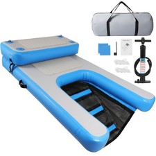 Inflatable Dog Boat Ramp for Dogs Up to 200 lbs Pool Ramp Dog Floating Dock