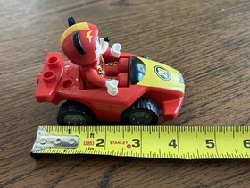 Lego Duplos 10843 Disney Junior  Mickey Mouse Roadster Race Car #28 Driver 