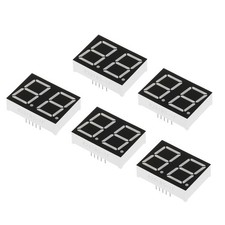 5Pcs Common Anode 7 Segment 10 Pin 2Bit 2.1V LED Display Digital Tube Red