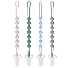 Pacifier Clips Baby Boys: One-Piece Baby Pacifier Clip, 100 Food Grade Silic...