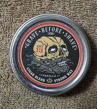 Fisticuffs Cigar Blend Strong Hold Mustache Wax 1 OZ. Tin Cigar/Vanilla