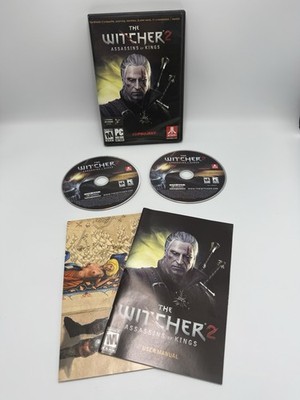 The Witcher 2 Assassins of Kings PC DVD-ROM Complete CIB 2 Disc Manual Map Atari